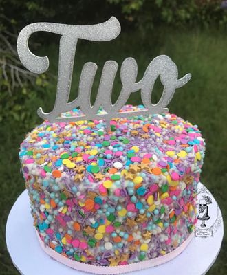 Two sprinkle cake 