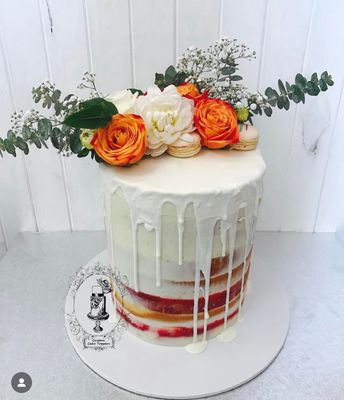 Naked Engagement cake