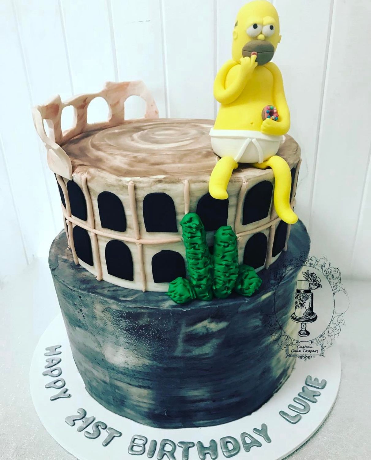 Homer 21st birthday cake 