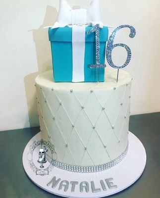 Tiffany box cake