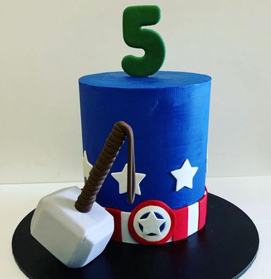 Captain America cake 
