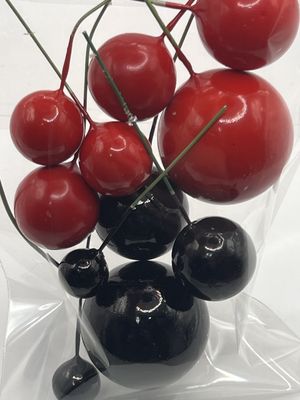 Red and back balls