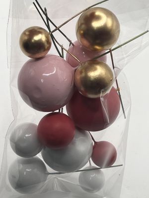 Pink and gold balls