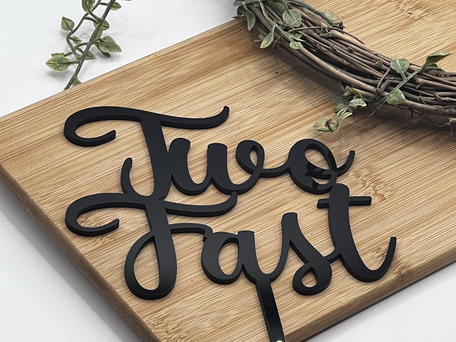Two fast cake topper