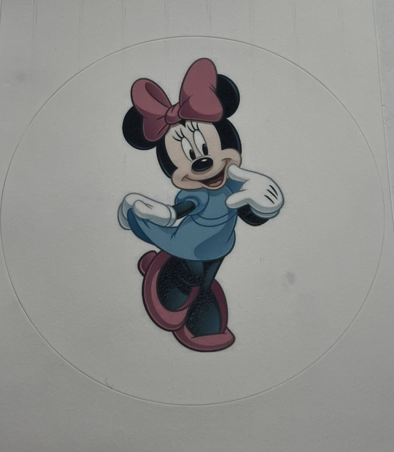 Mini mouse 8 inch round pre cut edible sheet
