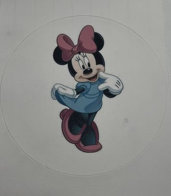 Mini mouse 8 inch round pre cut edible sheet