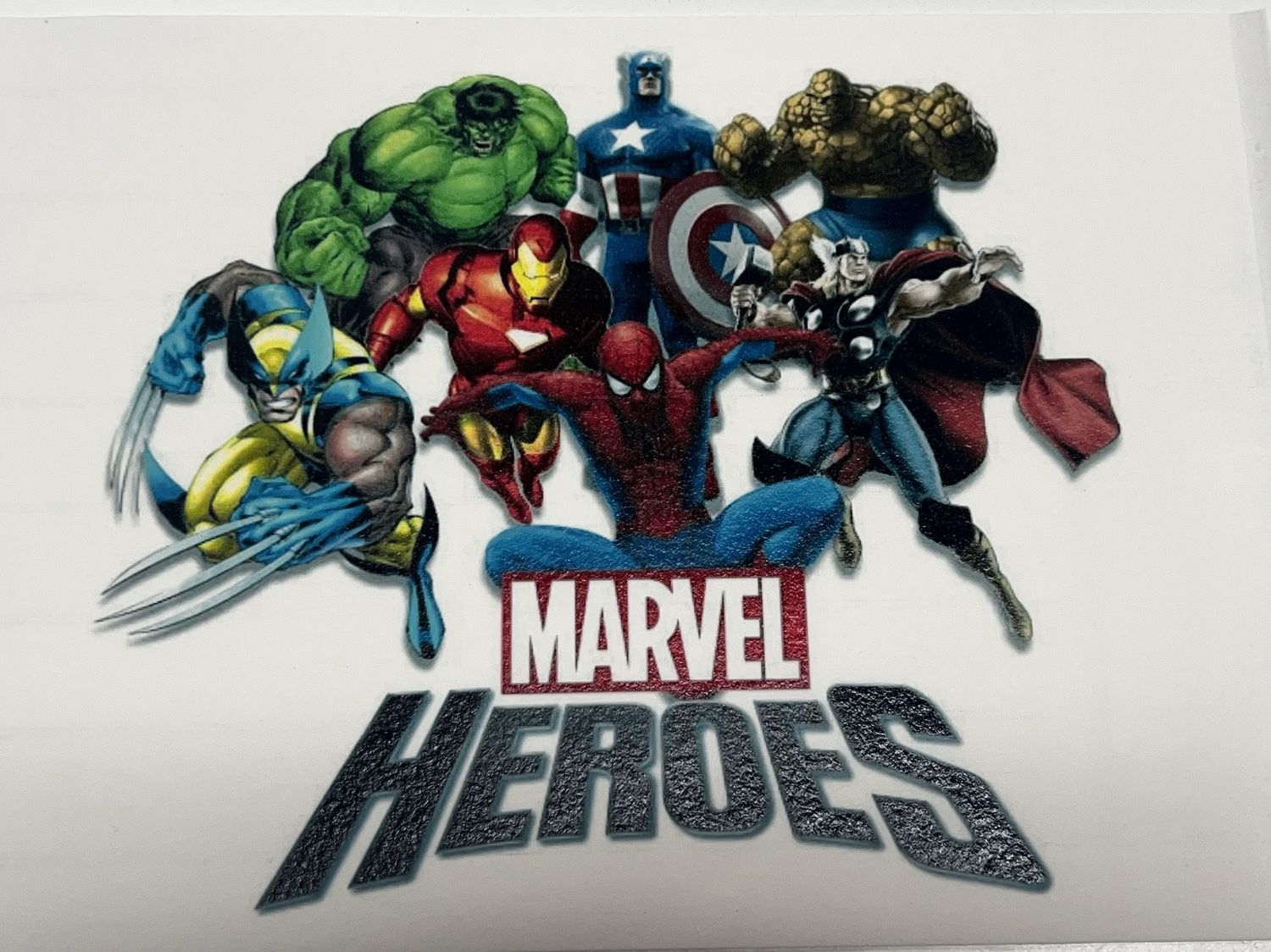 Marvel hero edible image a4 sheet