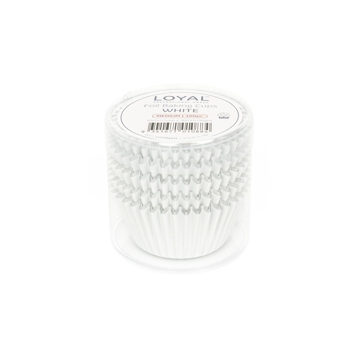 Foil Baking Cups White (100pc)