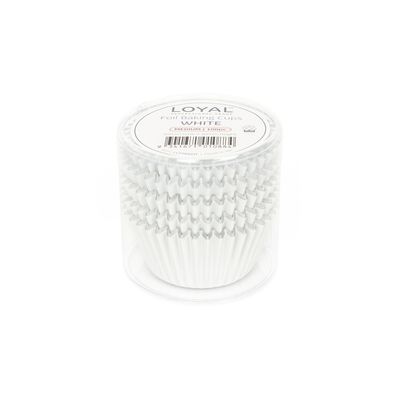 Foil Baking Cups White (100pc)