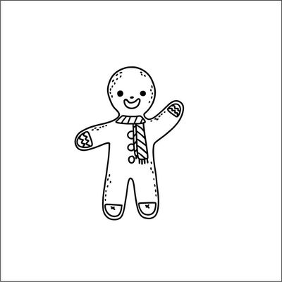 GINGERBREAD  MAN COOKIE DEBOSSER