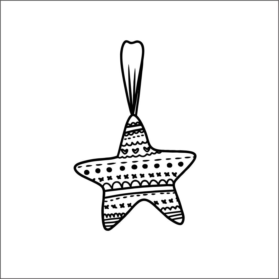 CHRISTMAS STAR CHARM COOKIE DEBOSSER STAMP