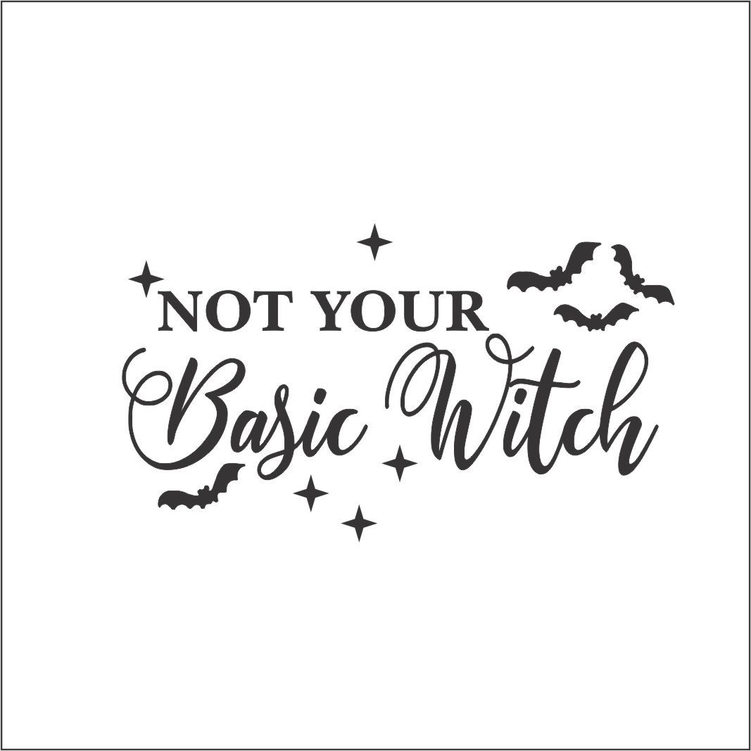 NOT YOUR BASIC WITCH COOKIE DEBOSSER STAMP