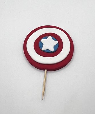 Captain America cake topper