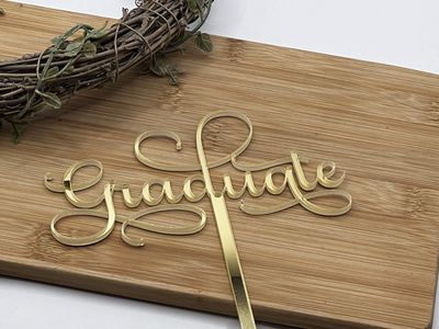 Graduate cake topper