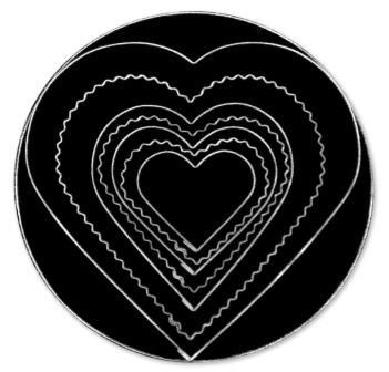 T/P CUTTER PLAIN SCALLOPED HEART