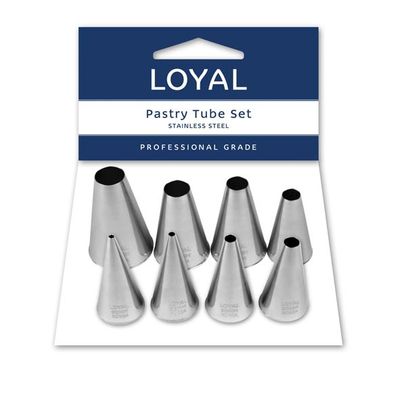 SET 8 PLAIN PASTRY TUBE