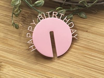 Happy Birthday Glass Disc 20pk