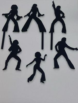 Disco Dancers Cake Topper Set