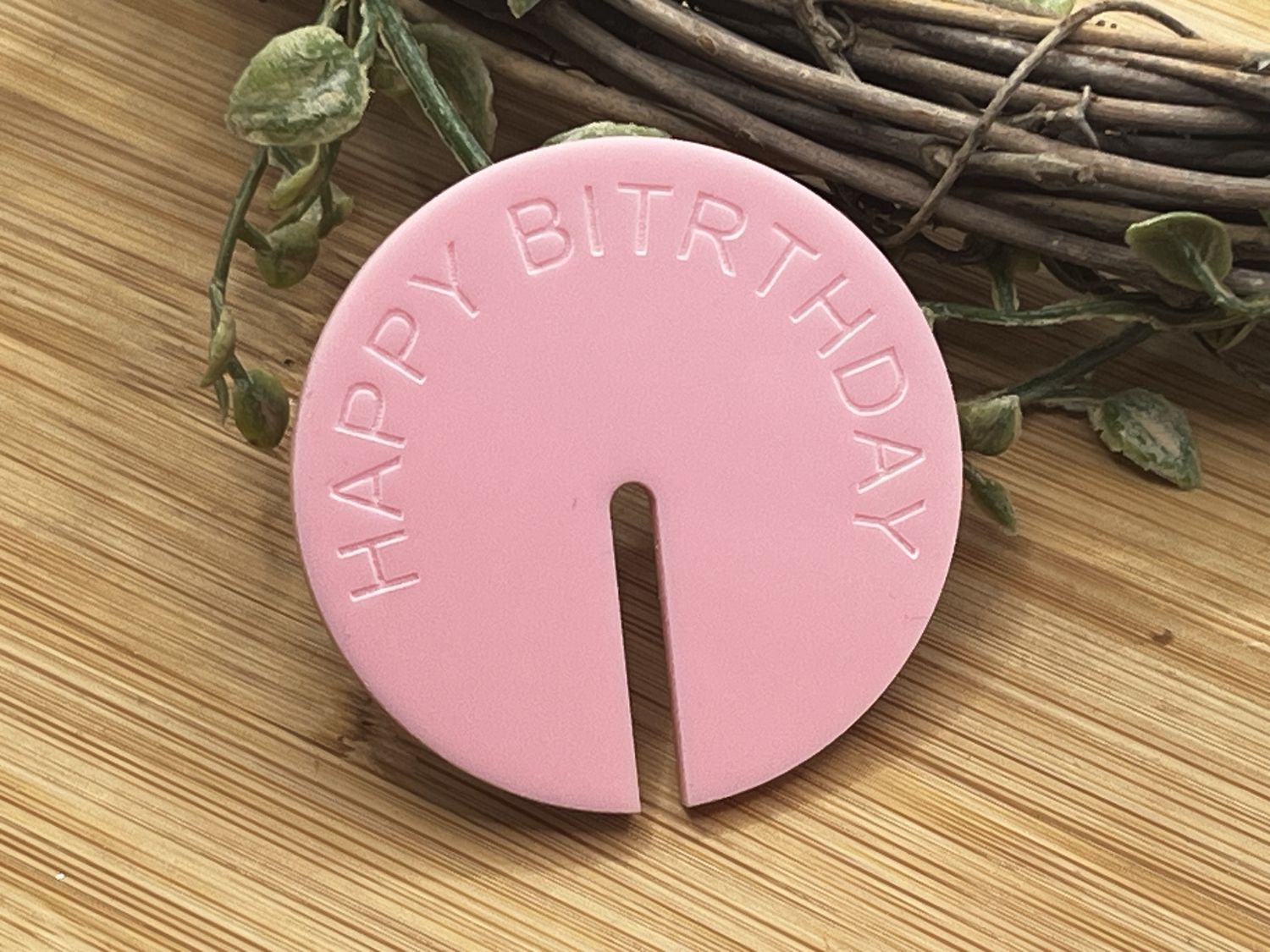 Happy Birthday Engraved Wine Glass Disc 20pk