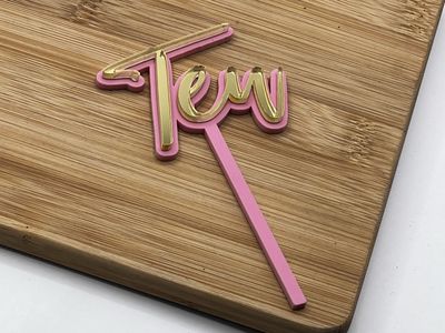 TEN MINI CAKE TOPPER