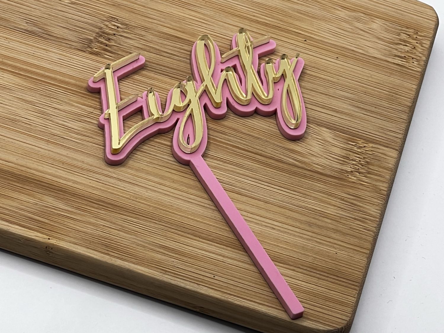EIGHTY MINI CAKE TOPPER
