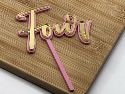 FOUR MINI CAKE TOPPER