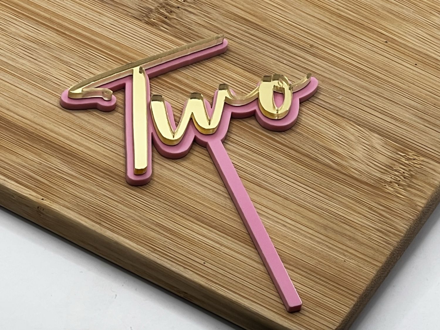 TWO MINI CAKE TOPPER