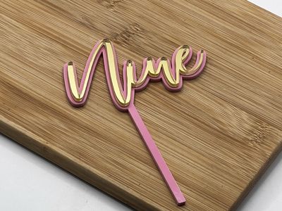 NINE MINI CAKE TOPPER