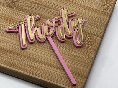 THIRTY MINI CAKE TOPPER
