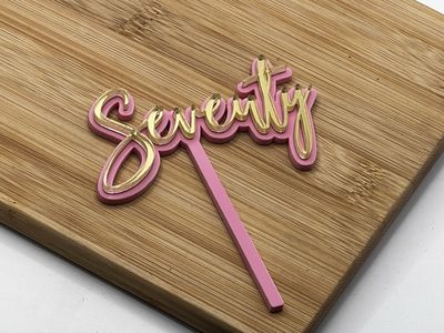 SEVENTY MINI CAKE TOPPER