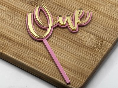 ONE MINI CAKE TOPPER