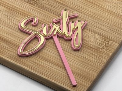 SIXTY MINI CAKE TOPPER