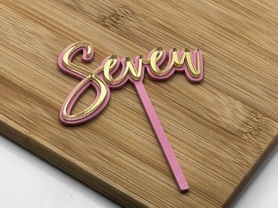 SEVEN MINI CAKE TOPPER