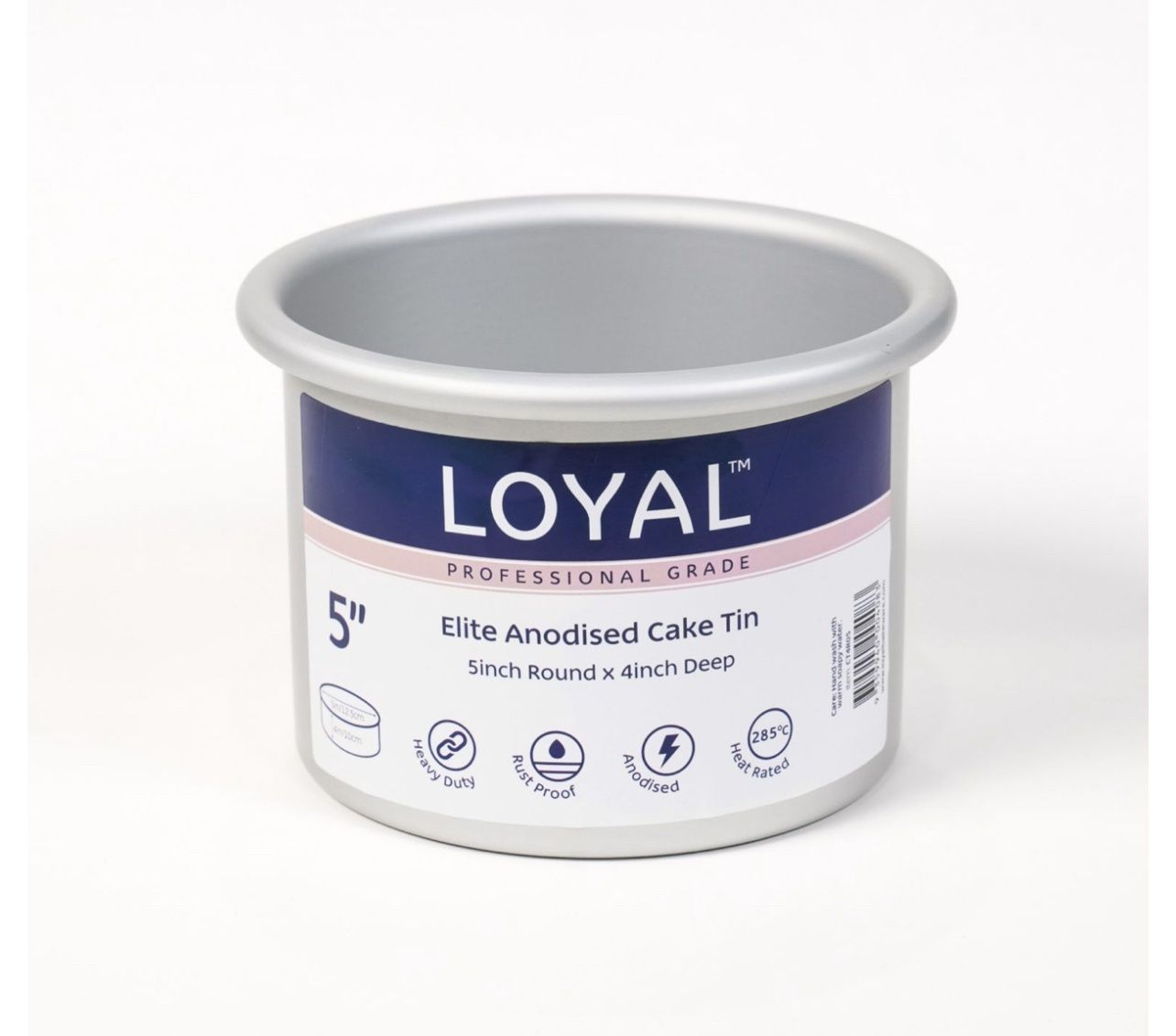 LOYAL Elite Anodised Cake Tin Deep Round (5in)