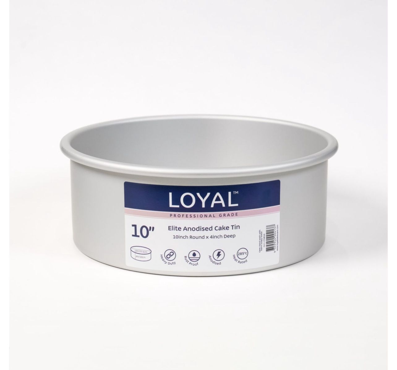 LOYAL Elite Anodised Cake Tin Deep Round (10in)