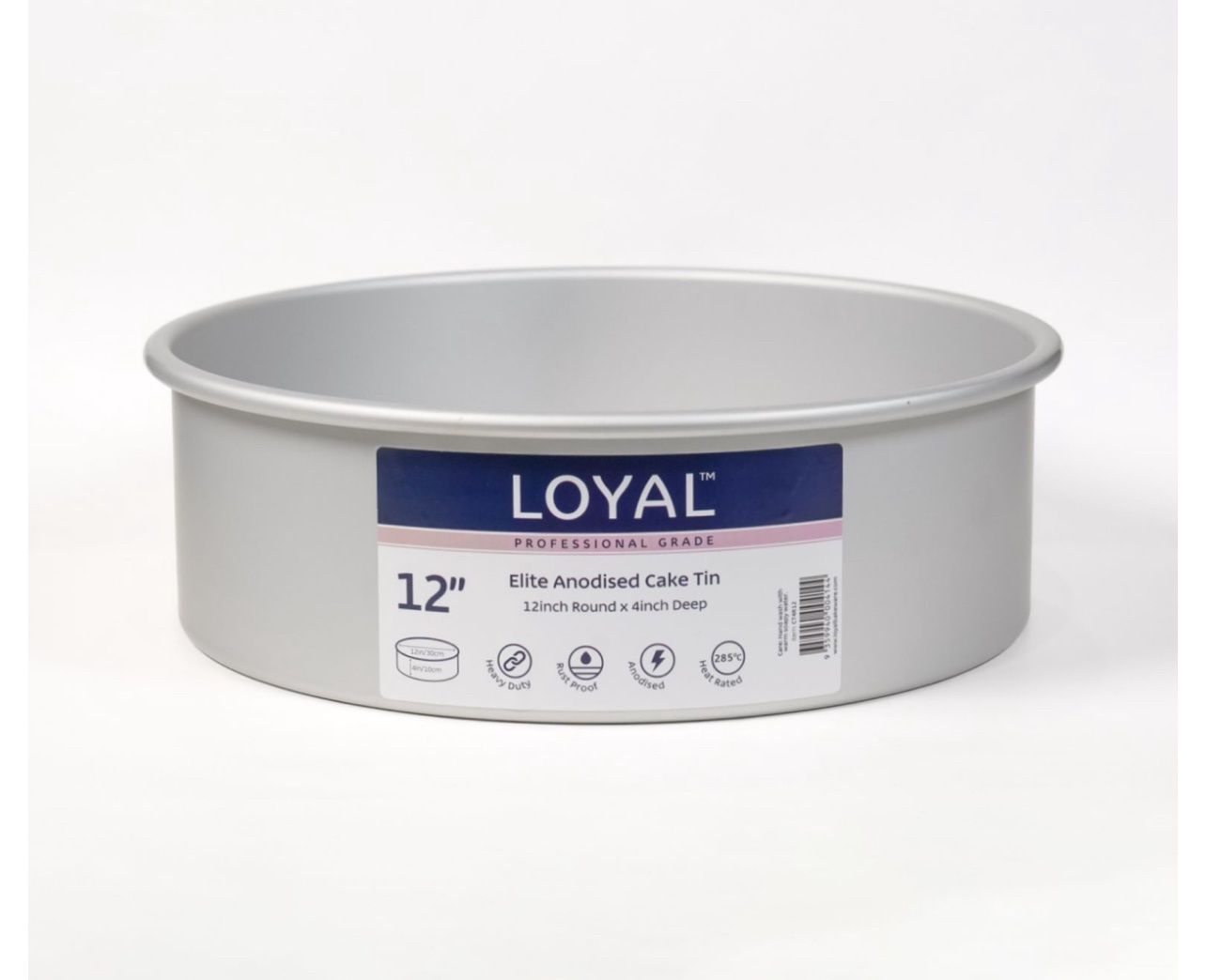 LOYAL Elite Anodised Cake Tin Deep Round (12in)