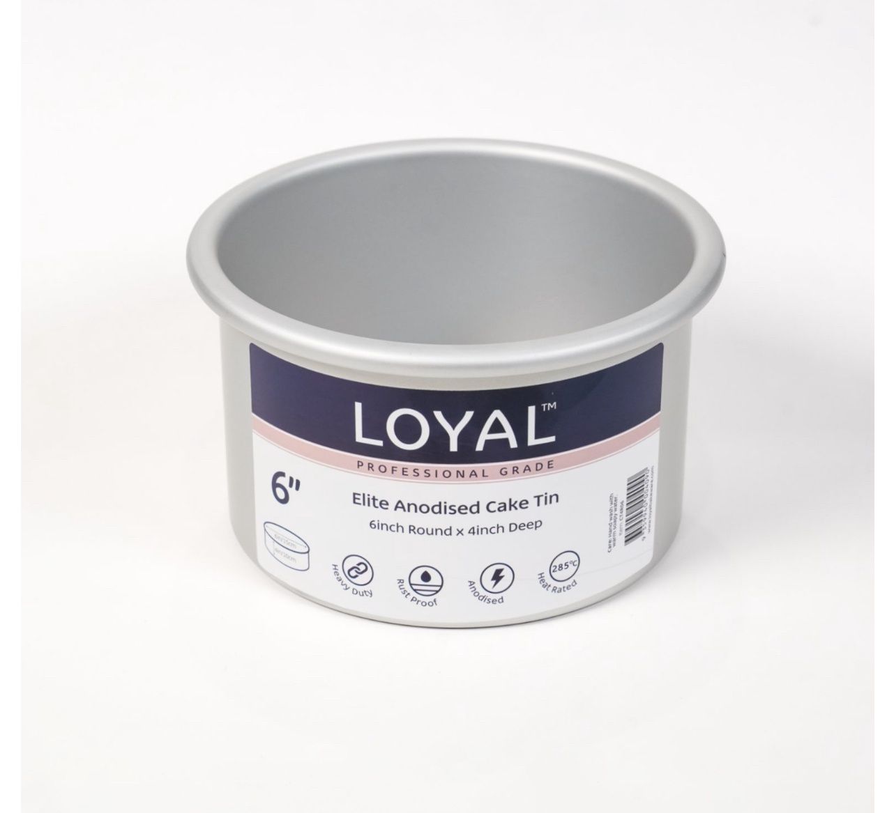 LOYAL Elite Anodised Cake Tin Deep Round (6in)