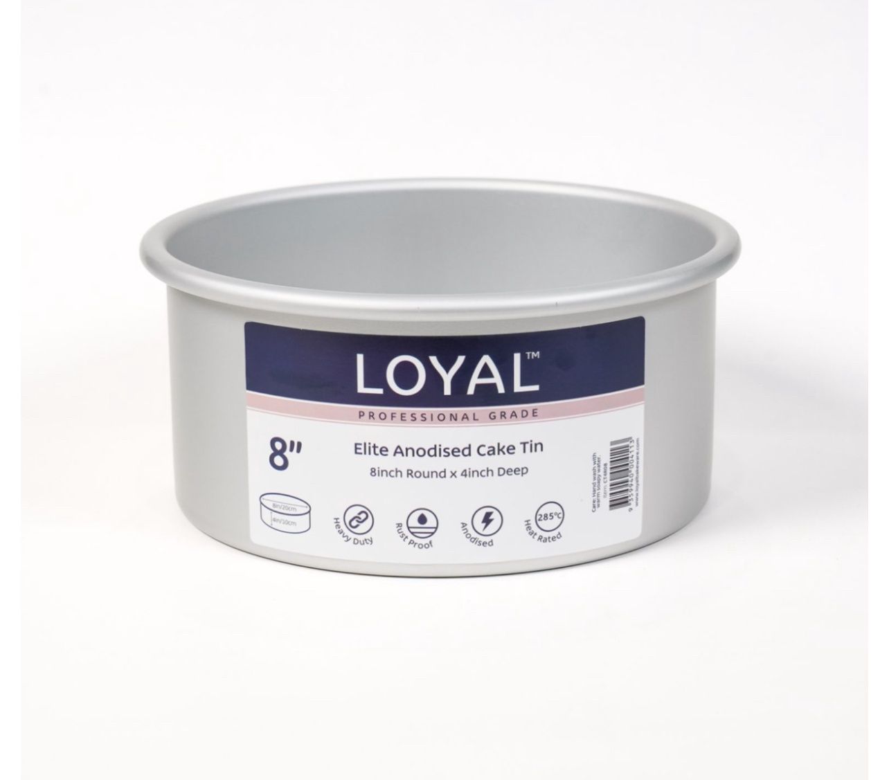 LOYAL Elite Anodised Cake Tin Deep Round (8in)