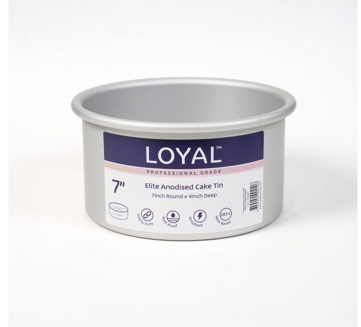 LOYAL Elite Anodised Cake Tin Deep Round (7in)