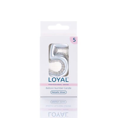 Balloon Number "5" Candle