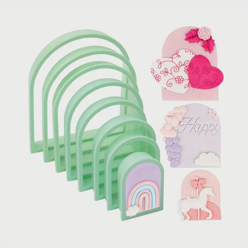 8pcs Arched Cookie Cutter Set