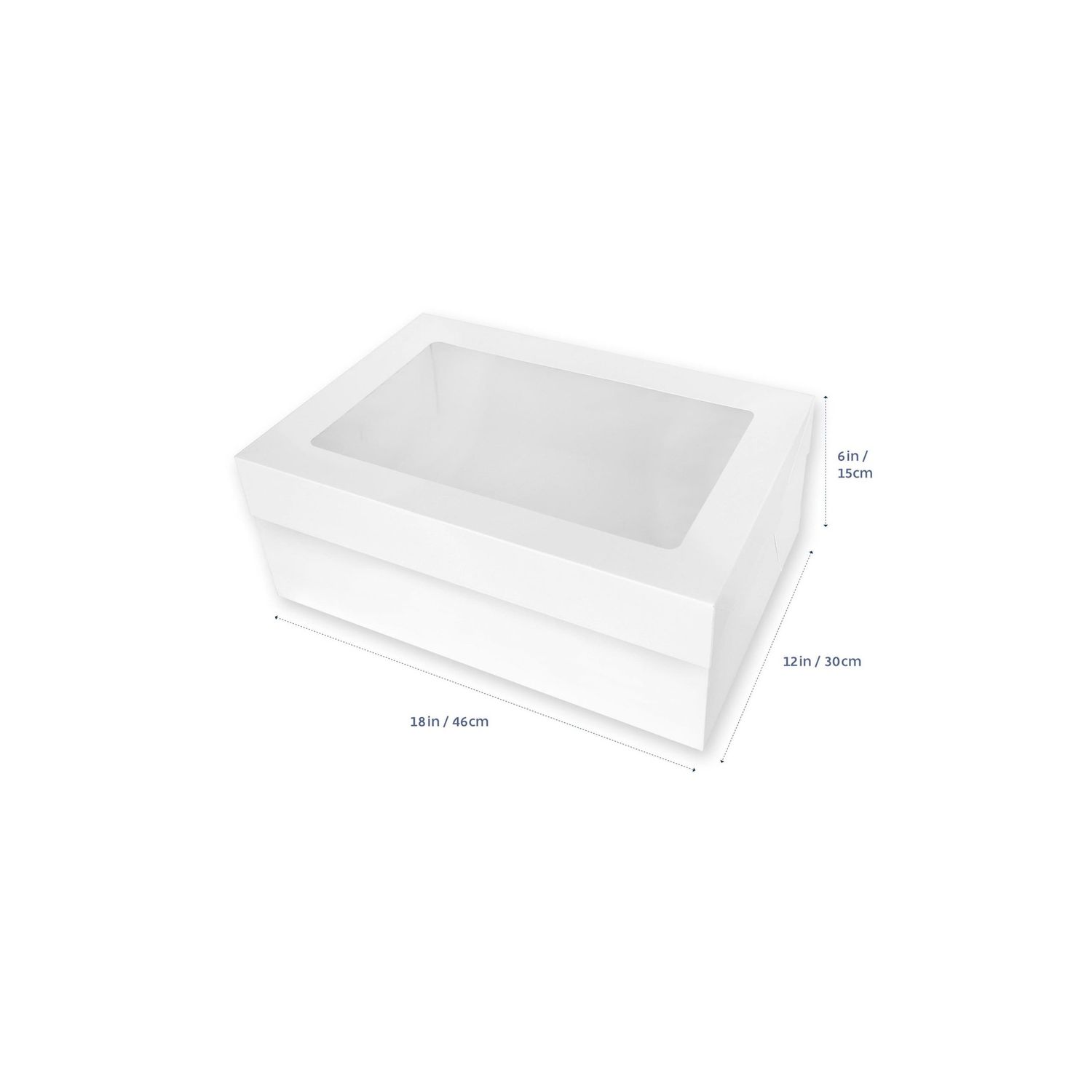18x12x6(H)in RECTANGLE BOX+LID