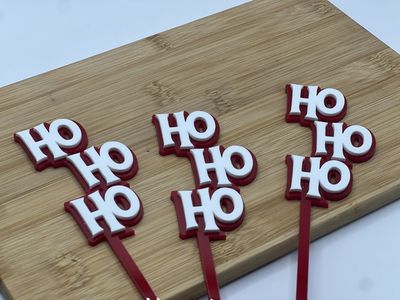 Ho Ho Ho Cake Topper