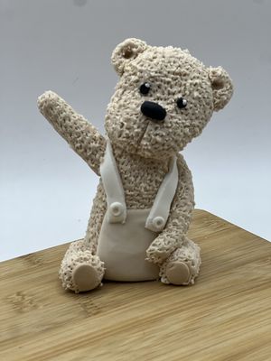 Fluffy Bear Cake Topper