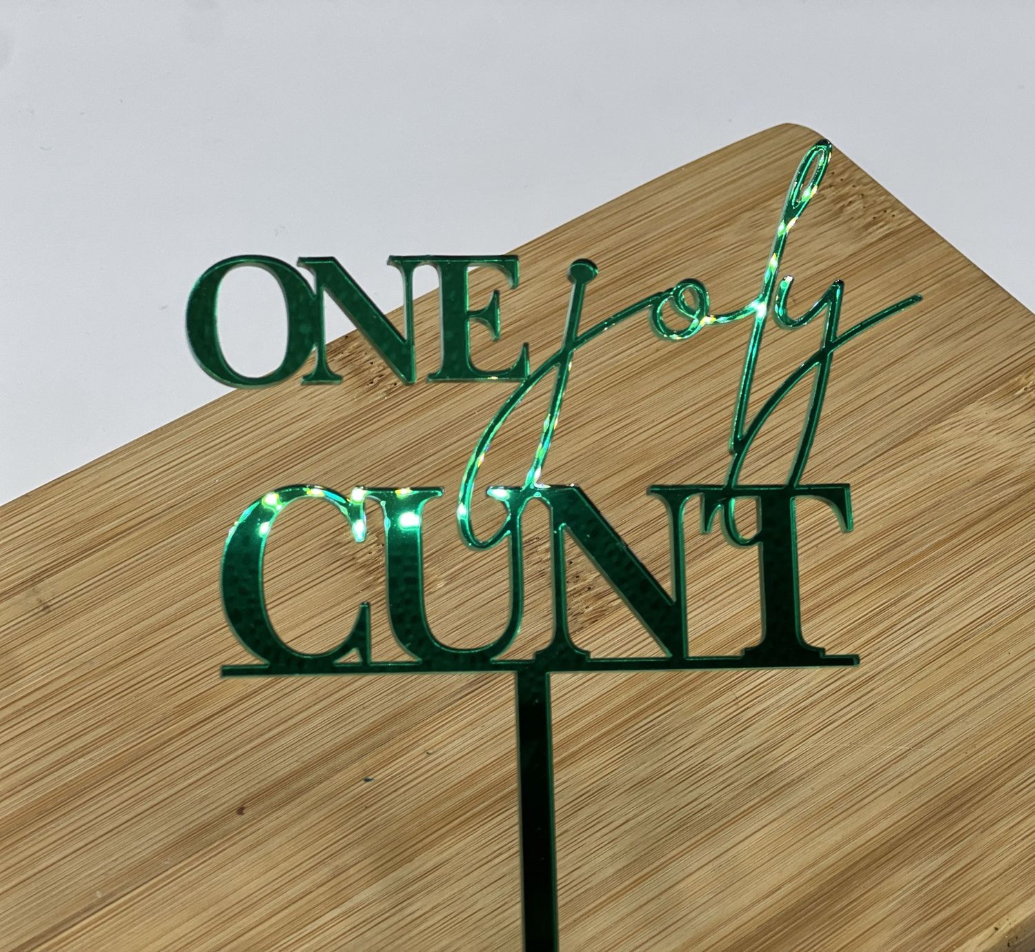 One Joly CUNT Cake Topper