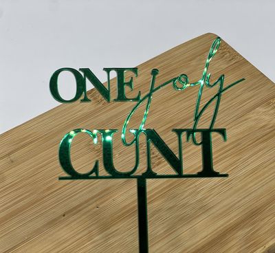 One Joly CUNT Cake Topper