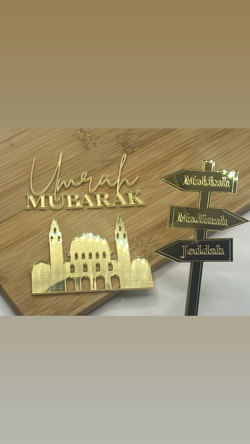 Islamic Cake toppers set