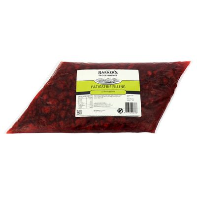 Barker&#39;s Professional Strawberry Patisserie Filling 1.25kg