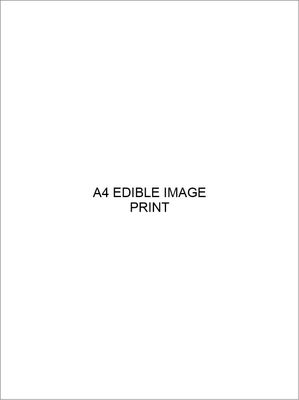 Edible Image A4 Sheet Printed