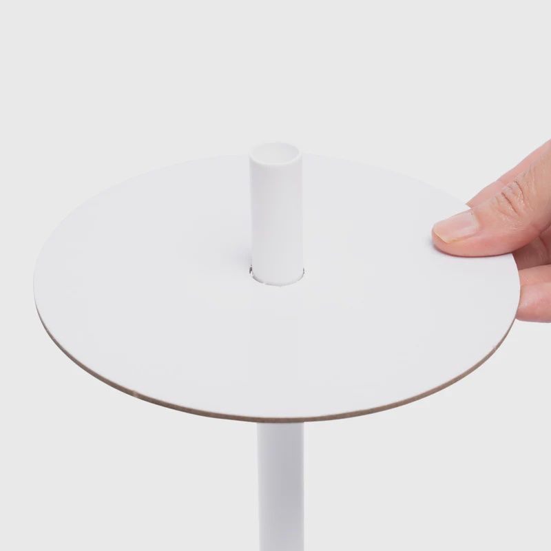 Perforated Cardboard Round White